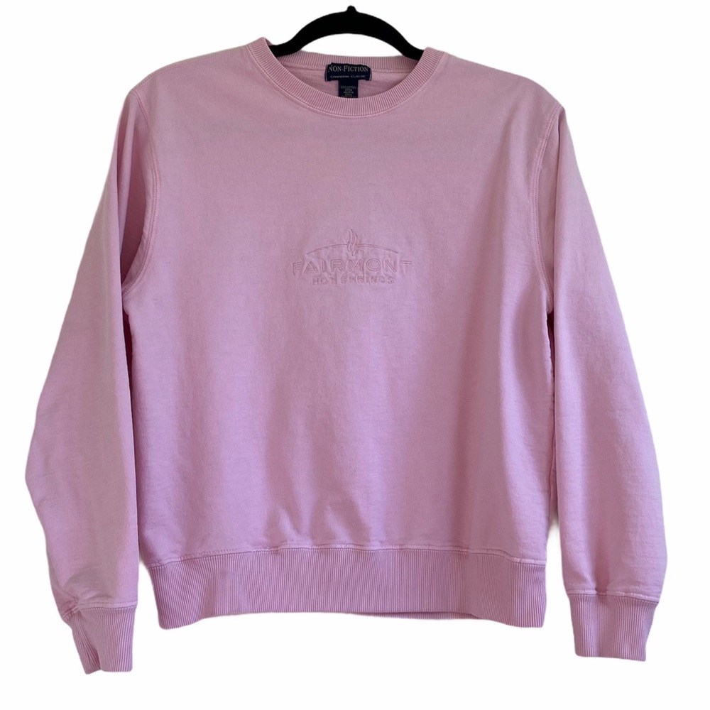 Fairmont Hot Springs Pink Crewneck Sweatshirt